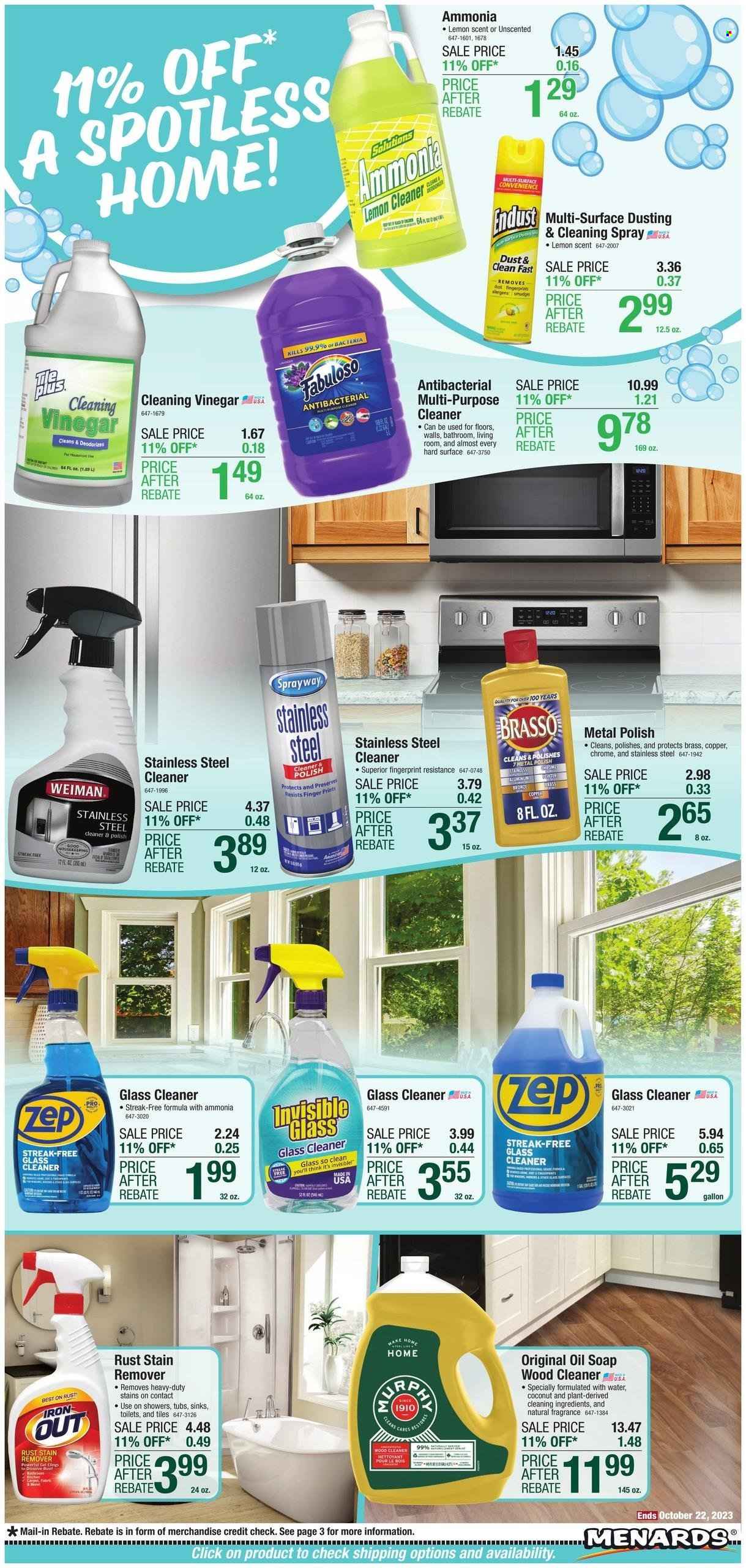 Menards ad - 10/12/2023 - 10/22/2023. Page 4