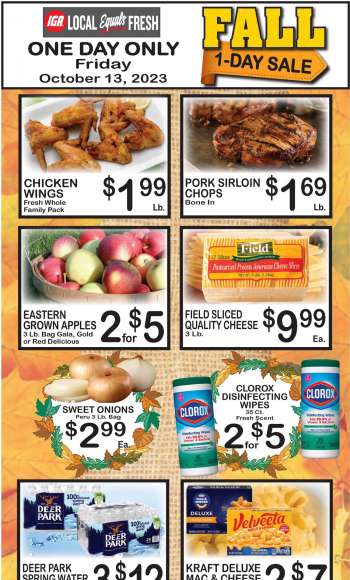 IGA Flyer - 10/11/2023 - 10/17/2023.