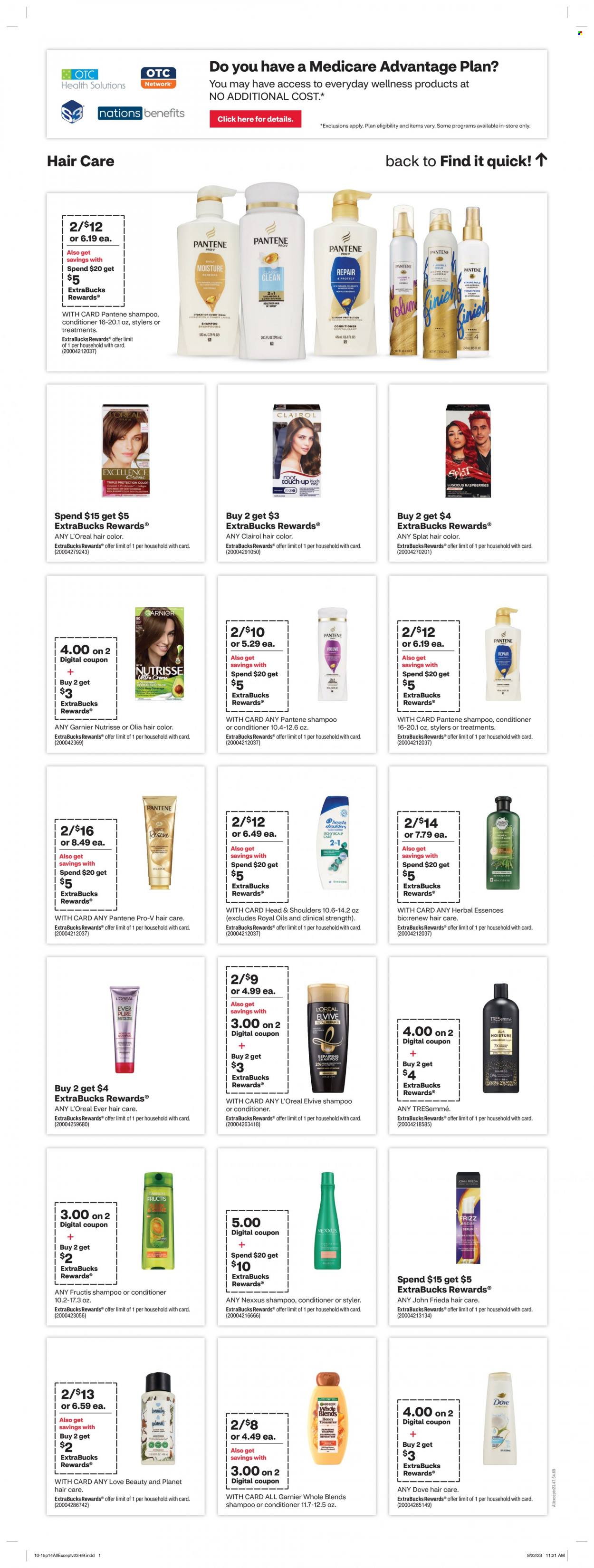 CVS Pharmacy ad - 10/15/2023 - 10/21/2023. Page 15