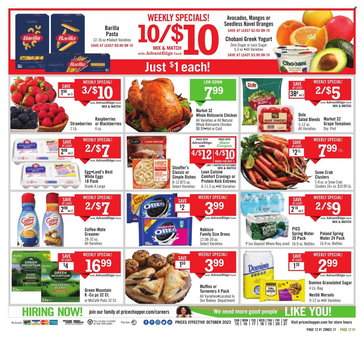 Price Chopper ad - 10/15/2023 - 10/21/2023. Page 12