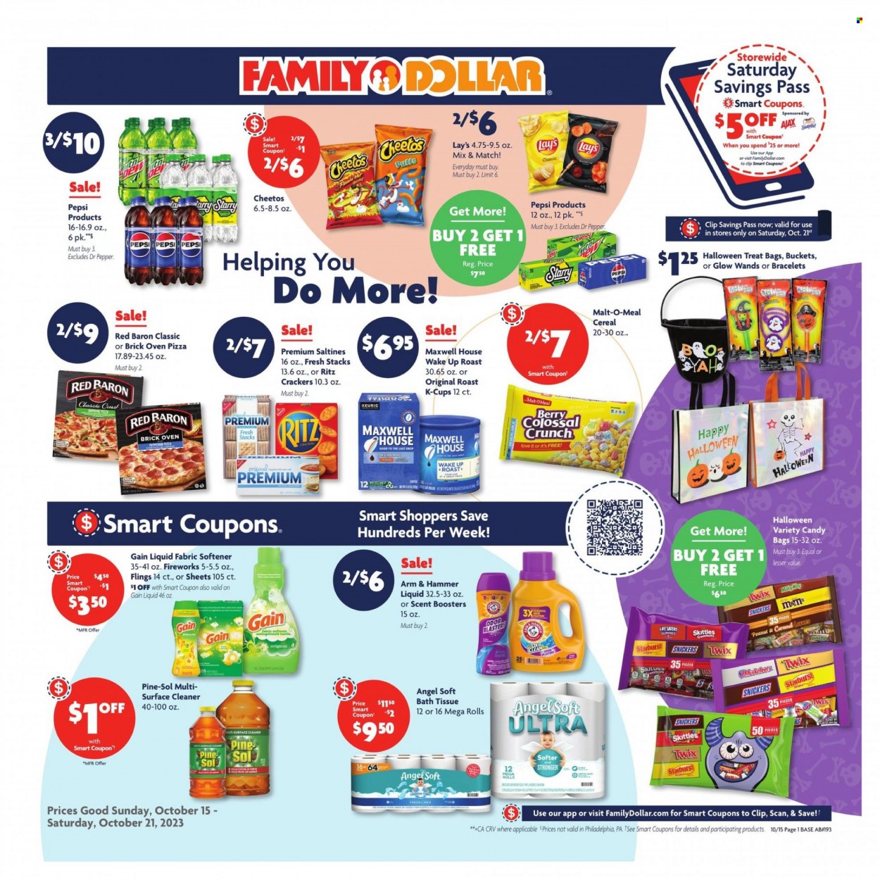 Family Dollar ad - 10/15/2023 - 10/21/2023. Page 1