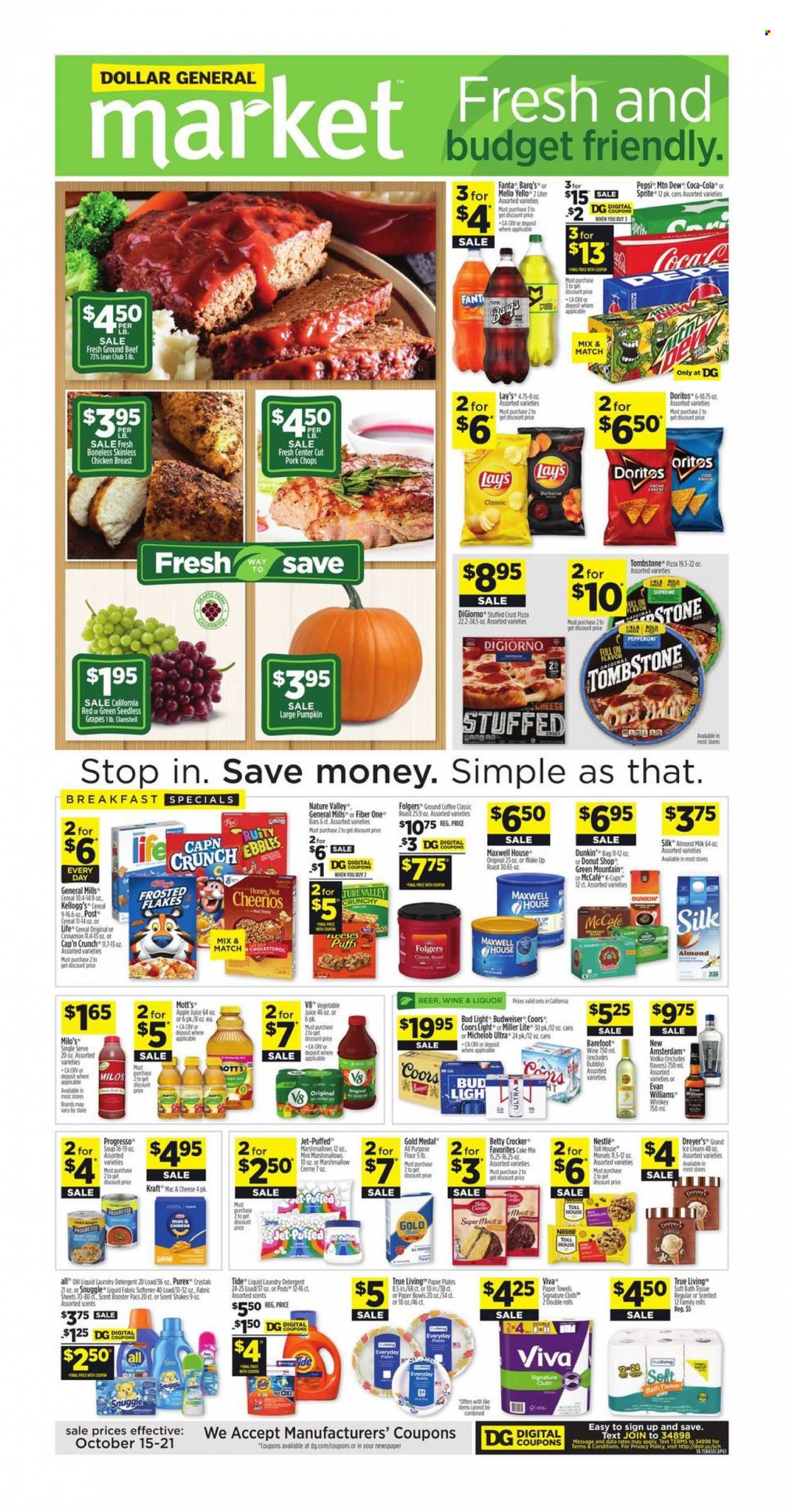 Dollar General ad - 10/15/2023 - 10/21/2023. Page 1