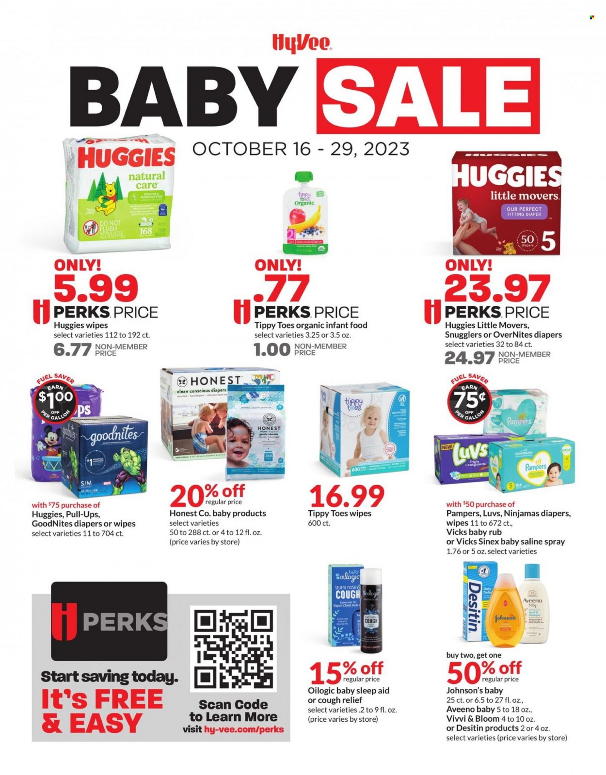 Hy-Vee ad - 10/16/2023 - 10/29/2023. Page 1