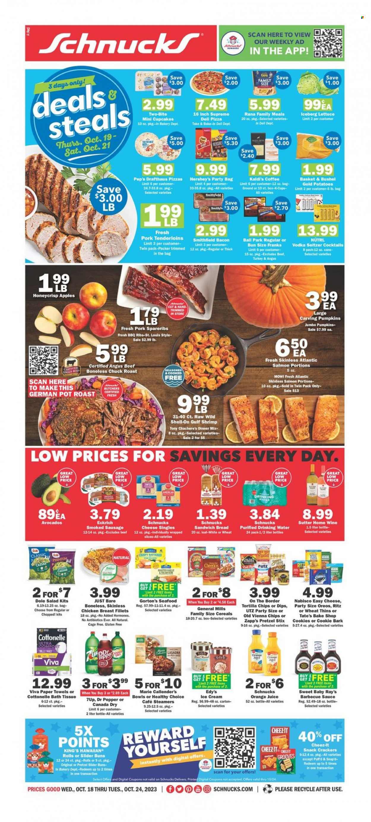 Schnucks ad - 10/18/2023 - 10/24/2023. Page 1