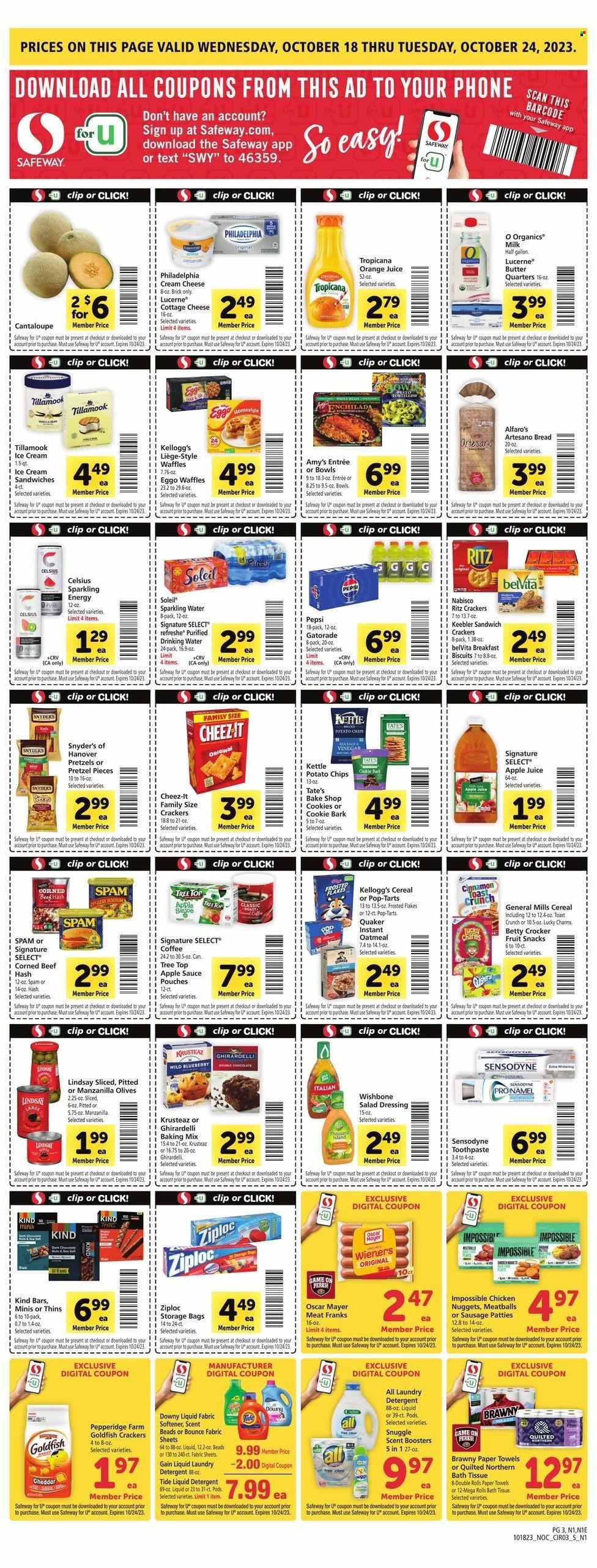 Safeway ad - 10/18/2023 - 10/24/2023. Page 3
