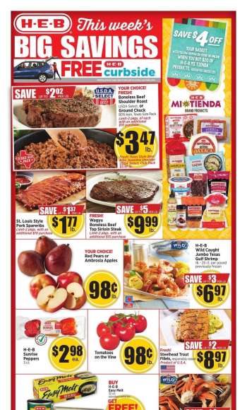 H-E-B Flyer - 10/18/2023 - 10/24/2023.
