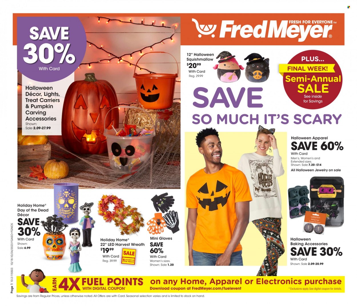 Fred Meyer ad - 10/18/2023 - 10/24/2023. Page 1