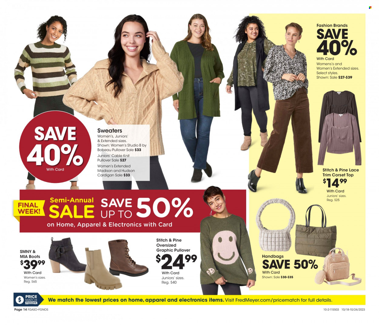 Fred Meyer ad - 10/18/2023 - 10/24/2023. Page 14