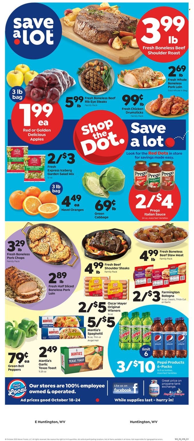 Save a Lot ad - 10/18/2023 - 10/24/2023. Page 1