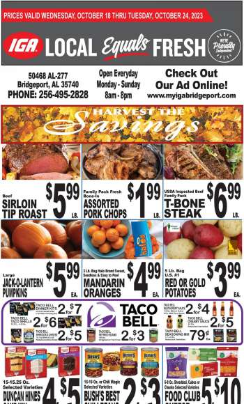 IGA Flyer - 10/18/2023 - 10/24/2023.