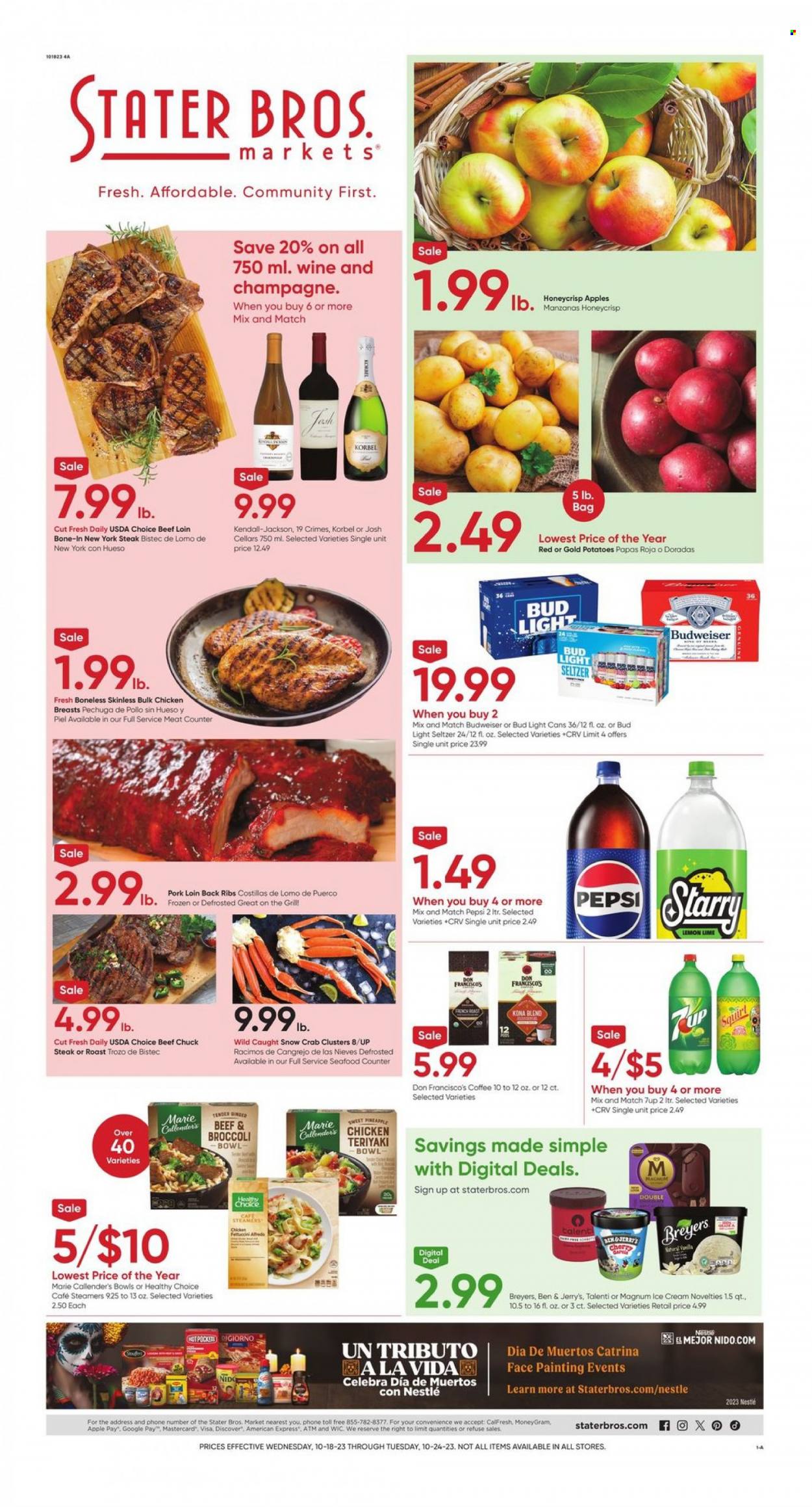 Stater Bros. ad - 10/18/2023 - 10/24/2023. Page 1