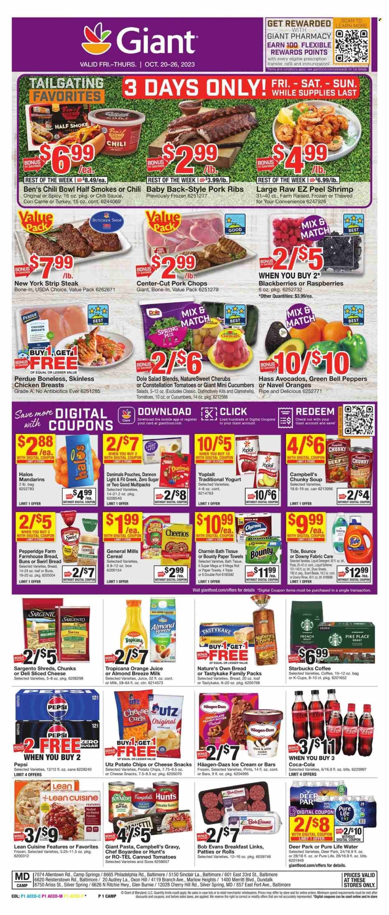 Giant Food ad - 10/20/2023 - 10/26/2023. Page 1
