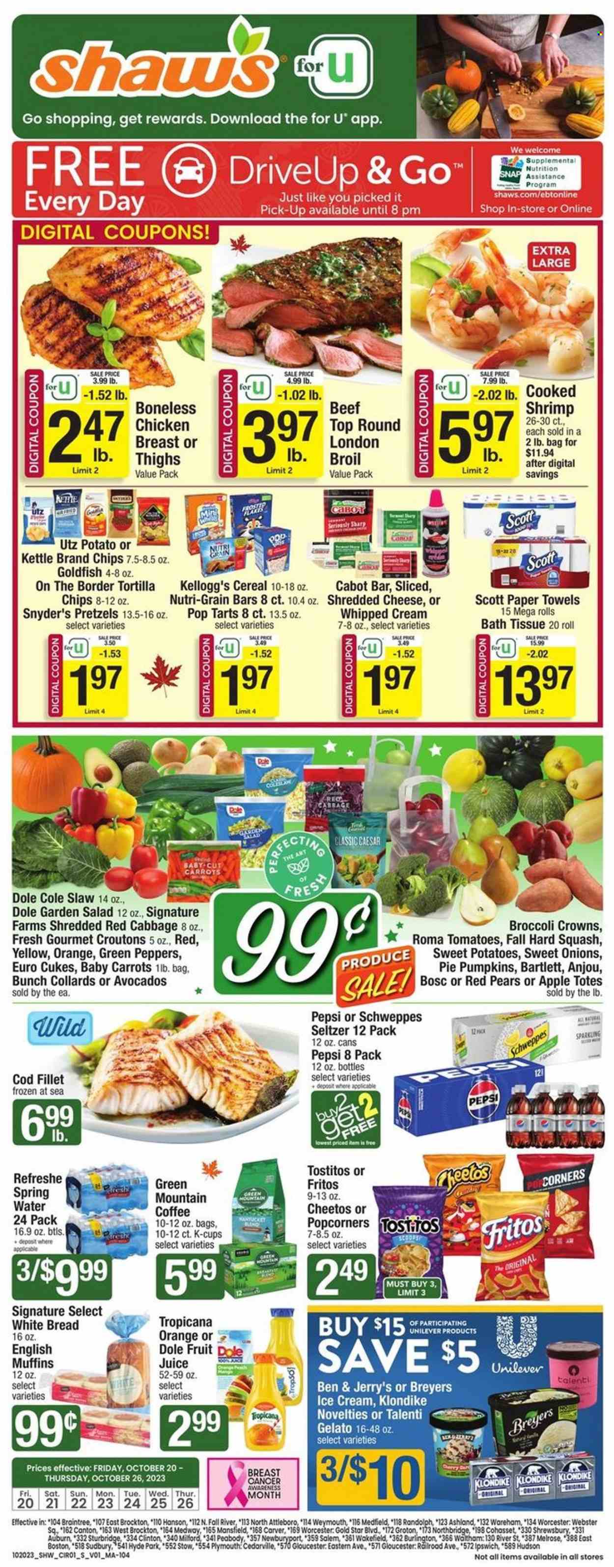 Shaw’s ad - 10/20/2023 - 10/26/2023. Page 1