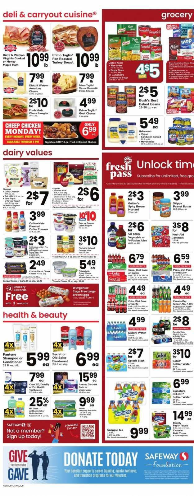 Safeway ad - 10/20/2023 - 10/26/2023. Page 2