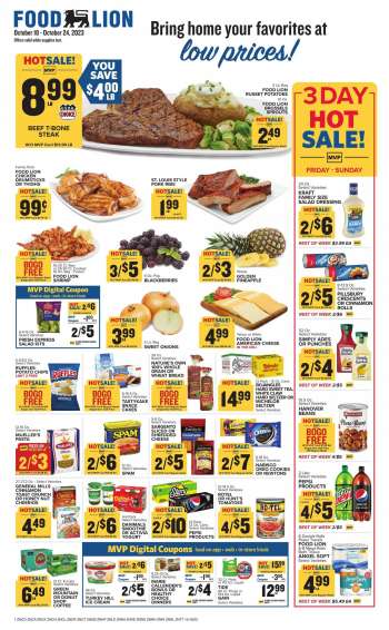 Food Lion Flyer - 10/18/2023 - 10/24/2023.