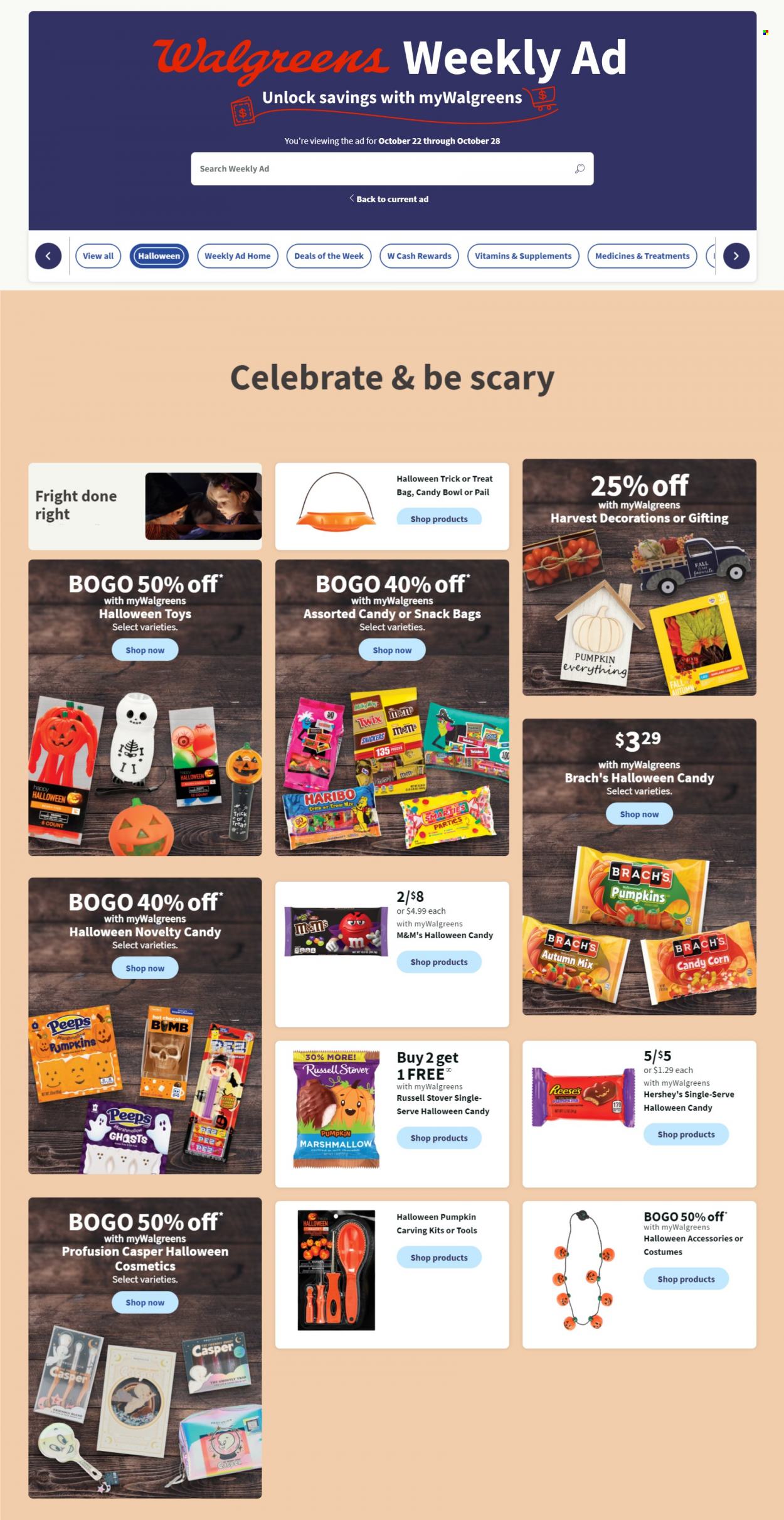 Walgreens ad - 10/22/2023 - 10/28/2023. Page 1