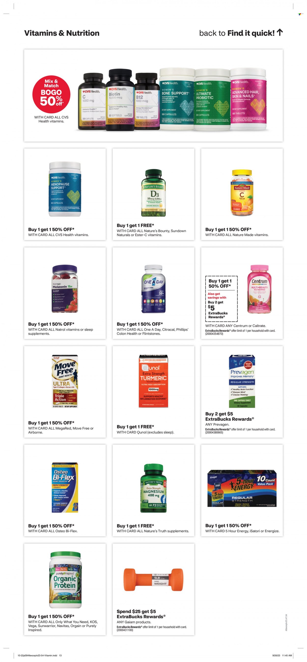 CVS Pharmacy ad - 10/22/2023 - 10/29/2023. Page 9