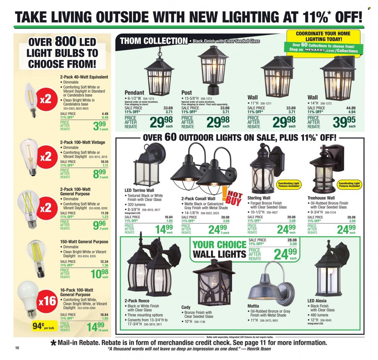 Menards ad - 10/19/2023 - 10/29/2023. Page 20