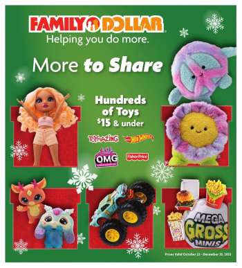 Family Dollar Flyer - 10/22/2023 - 12/25/2023.