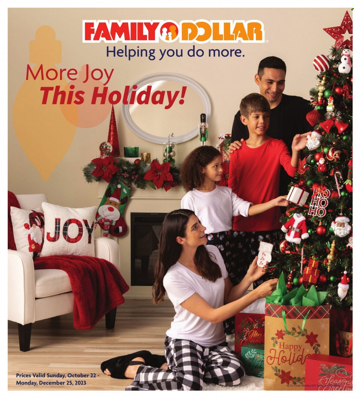 Family Dollar ad - 10/22/2023 - 12/25/2023. Page 1