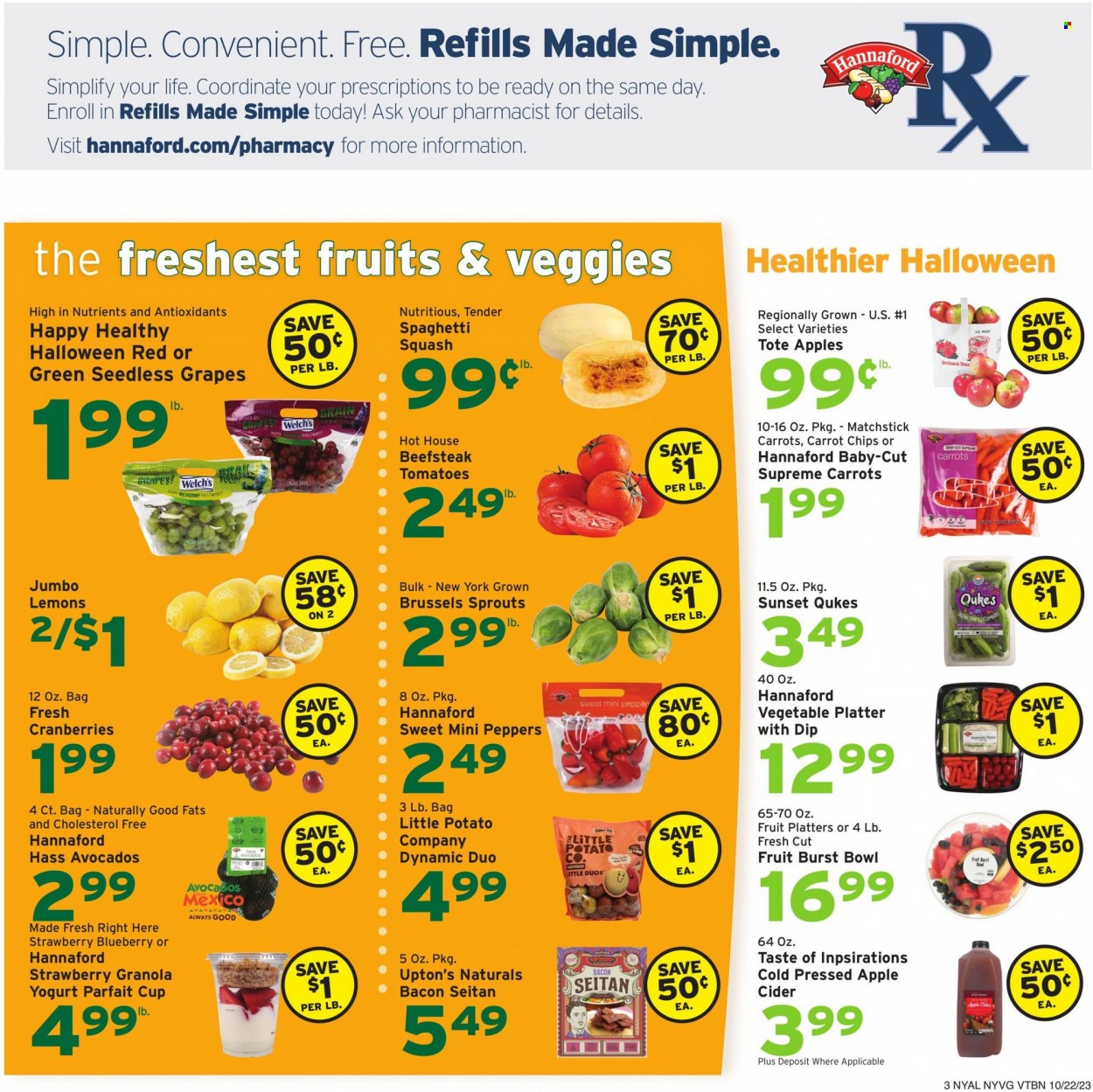 Hannaford ad - 10/22/2023 - 10/28/2023. Page 3