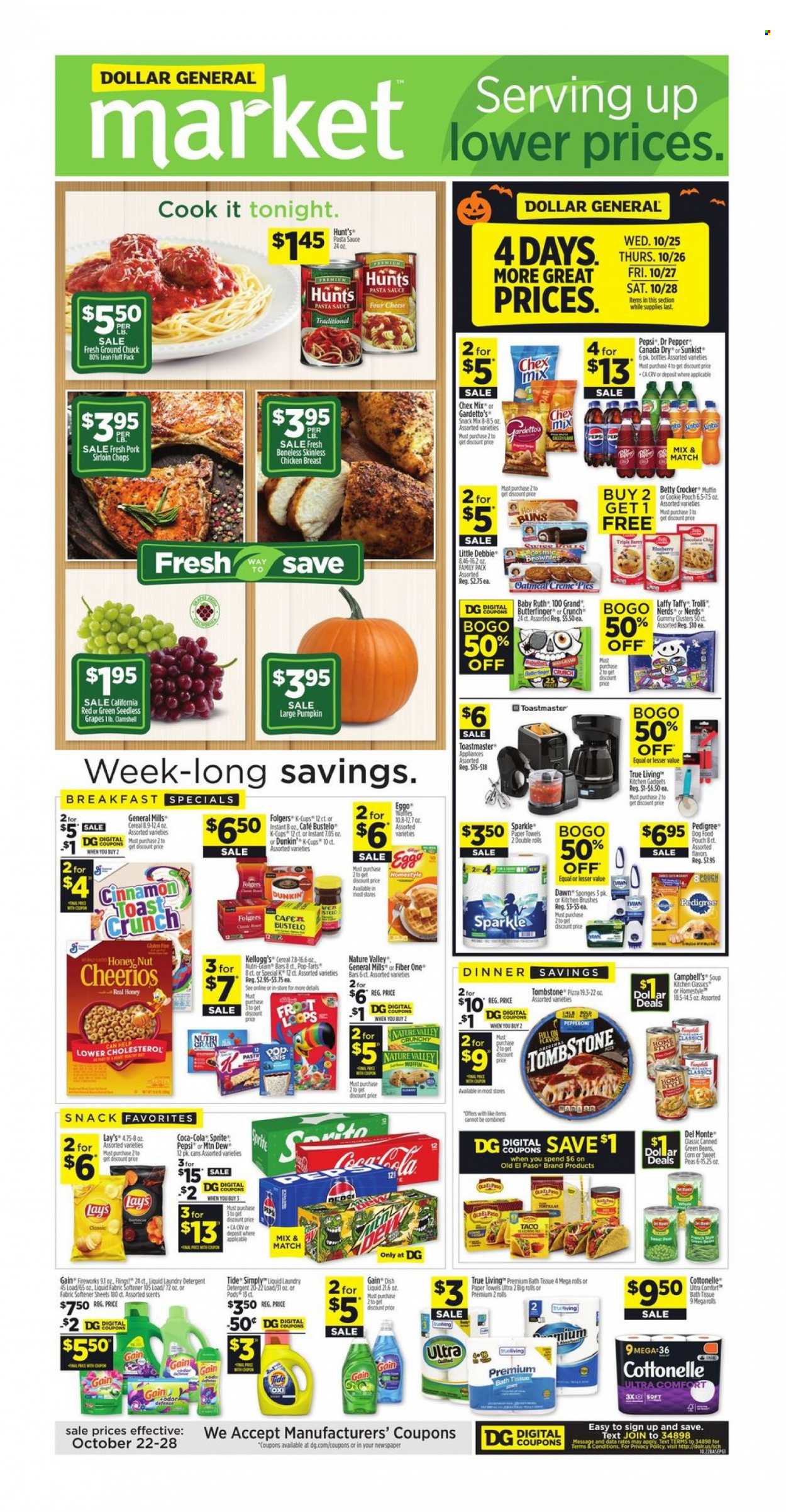 Dollar General ad - 10/22/2023 - 10/28/2023. Page 1