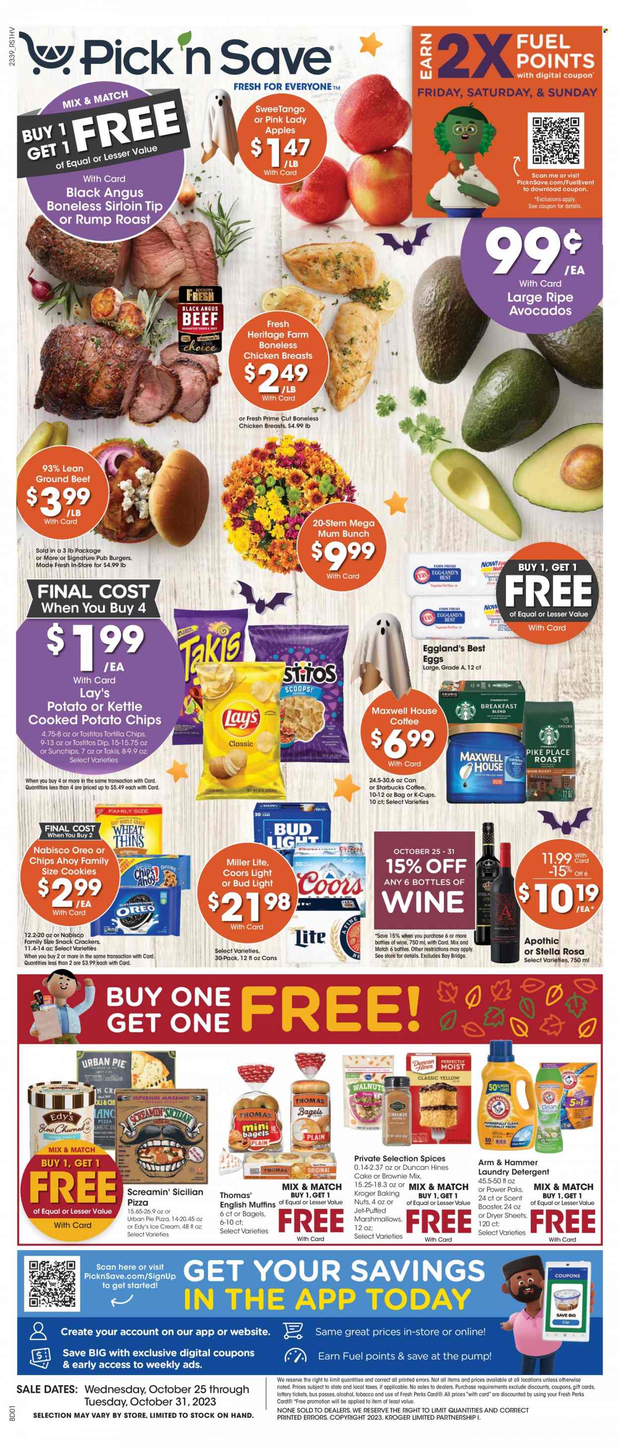 Pick ‘n Save ad - 10/25/2023 - 10/31/2023. Page 1