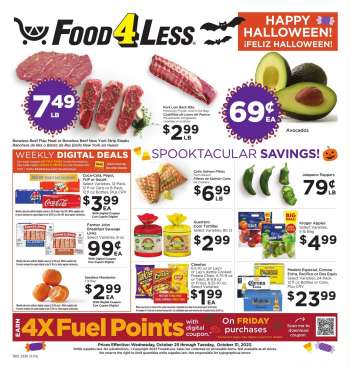 Food 4 Less Flyer - 10/25/2023 - 10/31/2023.