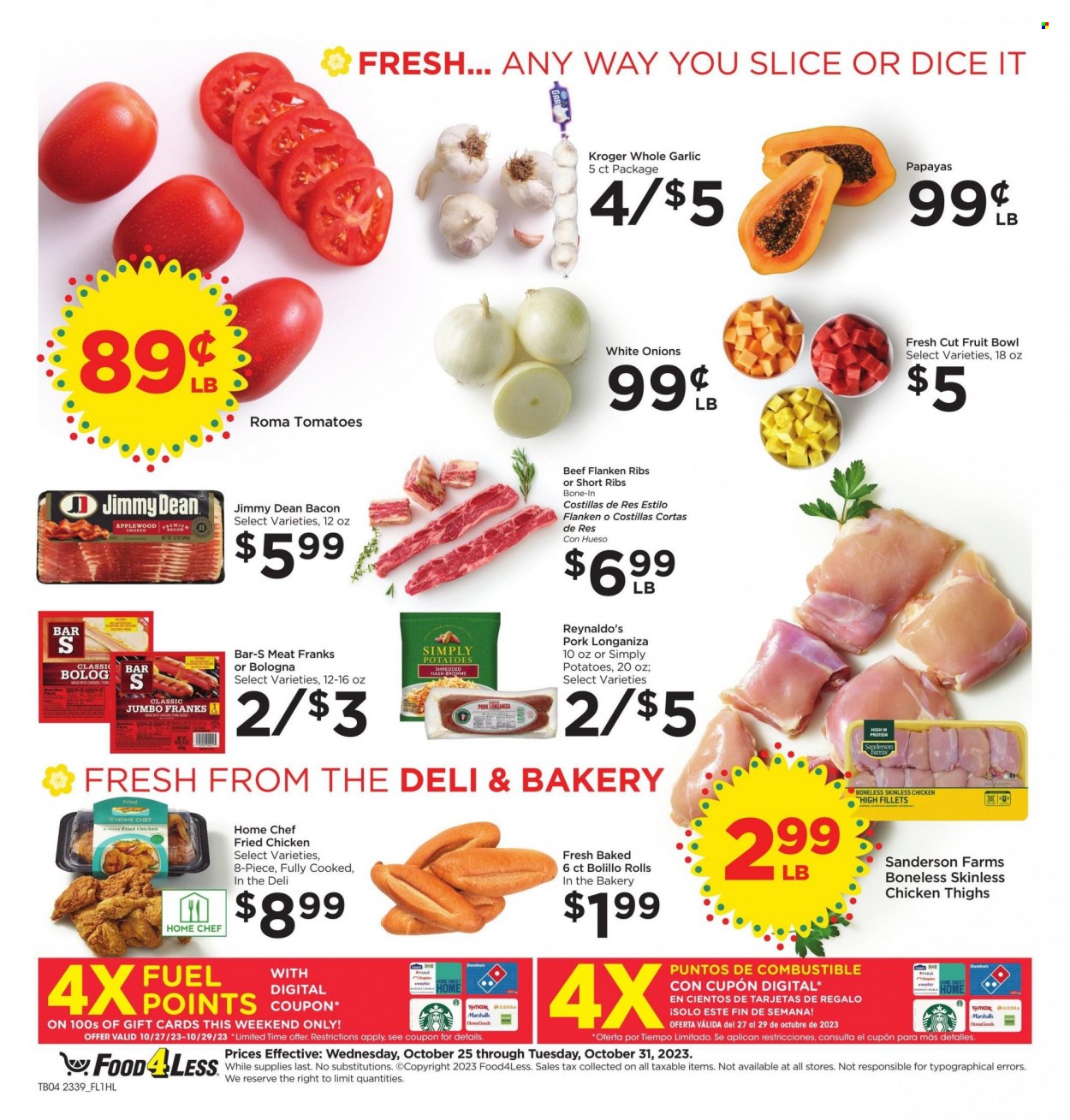 Food 4 Less ad - 10/25/2023 - 10/31/2023. Page 4