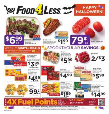 Food 4 Less Flyer - 10/25/2023 - 10/31/2023.