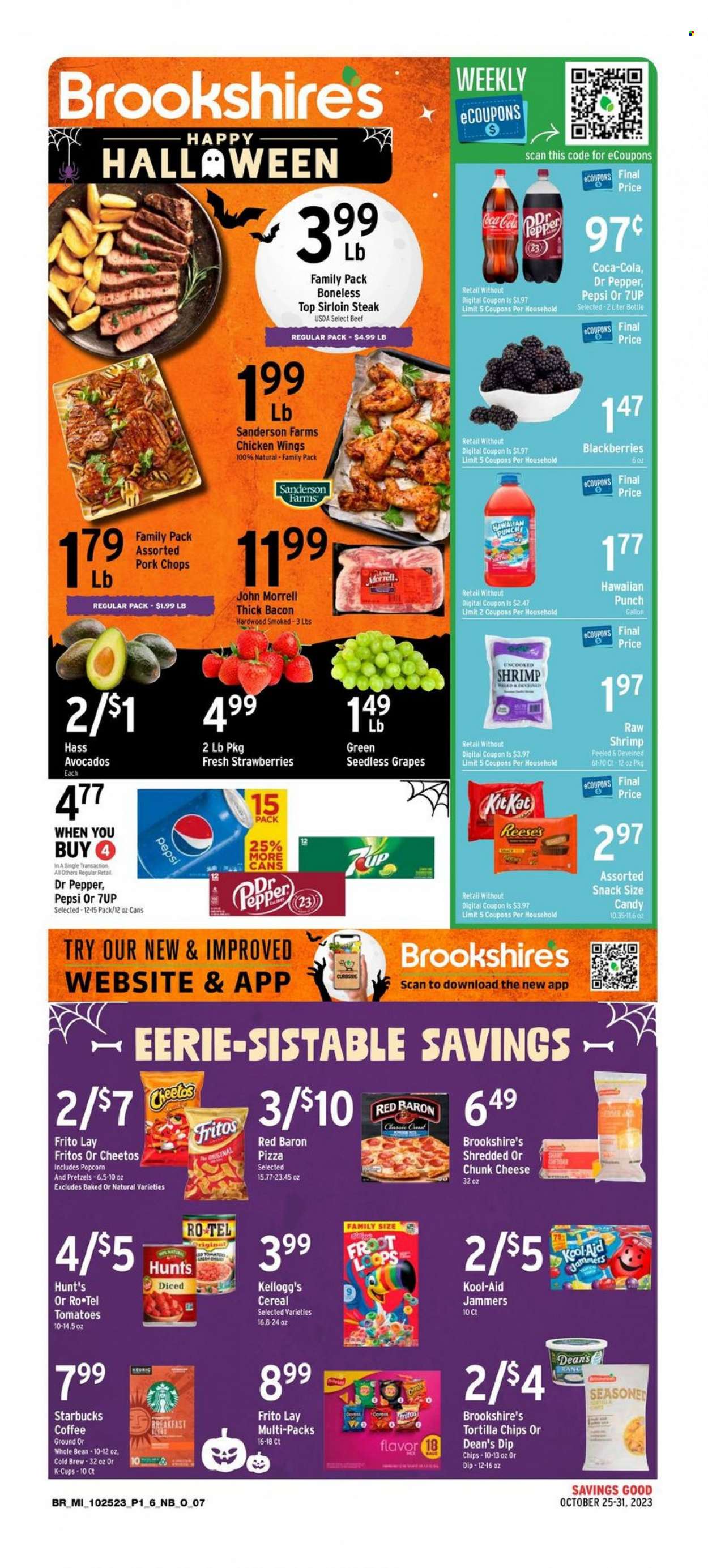 Brookshires ad - 10/25/2023 - 10/31/2023. Page 1