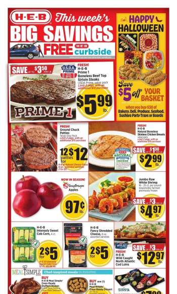 H-E-B Flyer - 10/25/2023 - 10/31/2023.