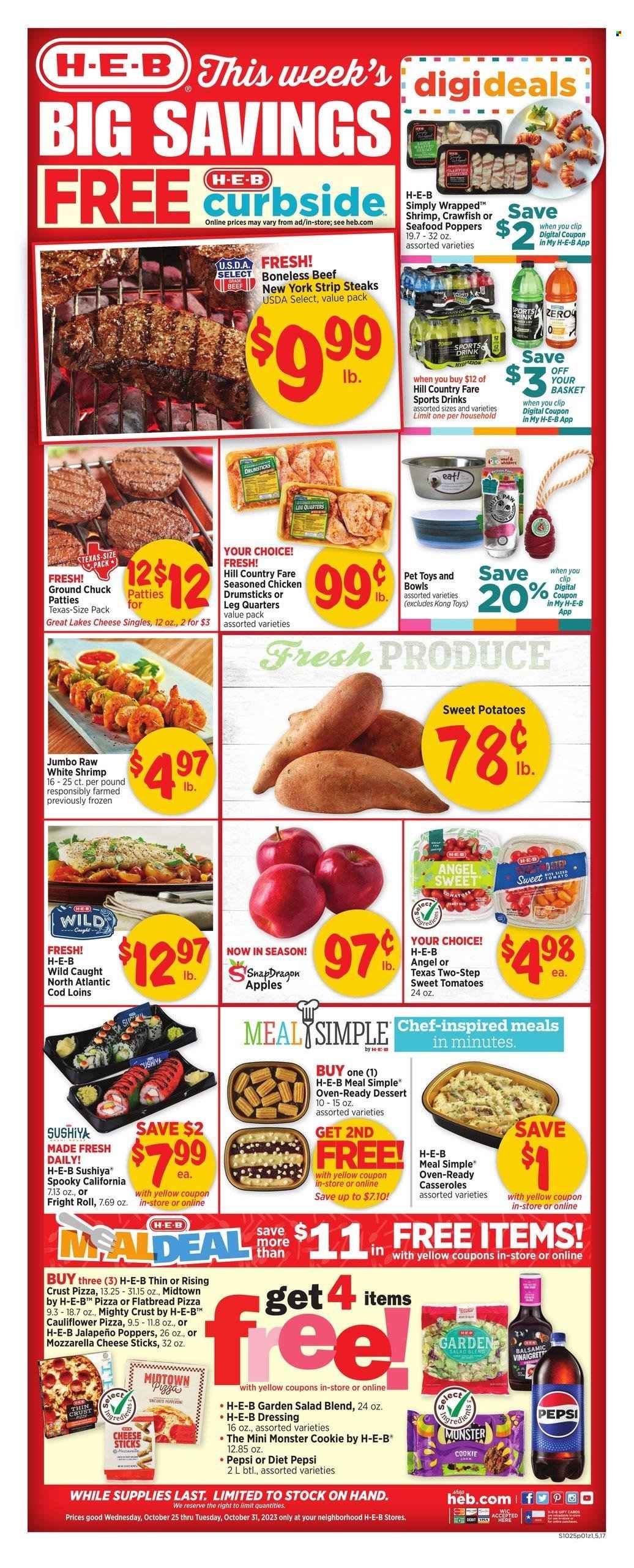H-E-B ad - 10/25/2023 - 10/31/2023. Page 1