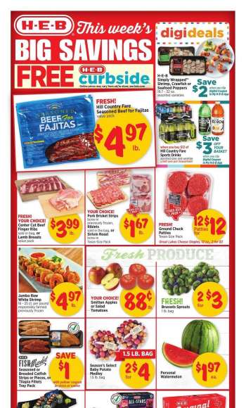 H-E-B Flyer - 10/25/2023 - 10/31/2023.