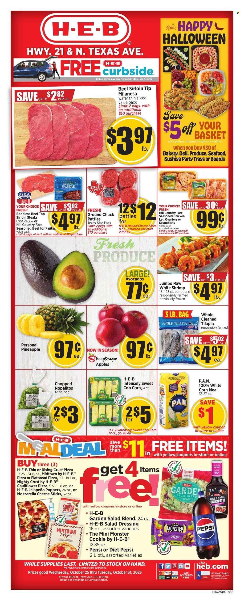 H-E-B ad - 10/25/2023 - 10/31/2023. Page 1