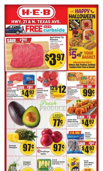 H-E-B Flyer - 10/25/2023 - 10/31/2023.