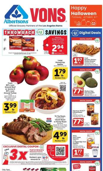 Vons Flyer - October 25, 2023 - October 31, 2023.