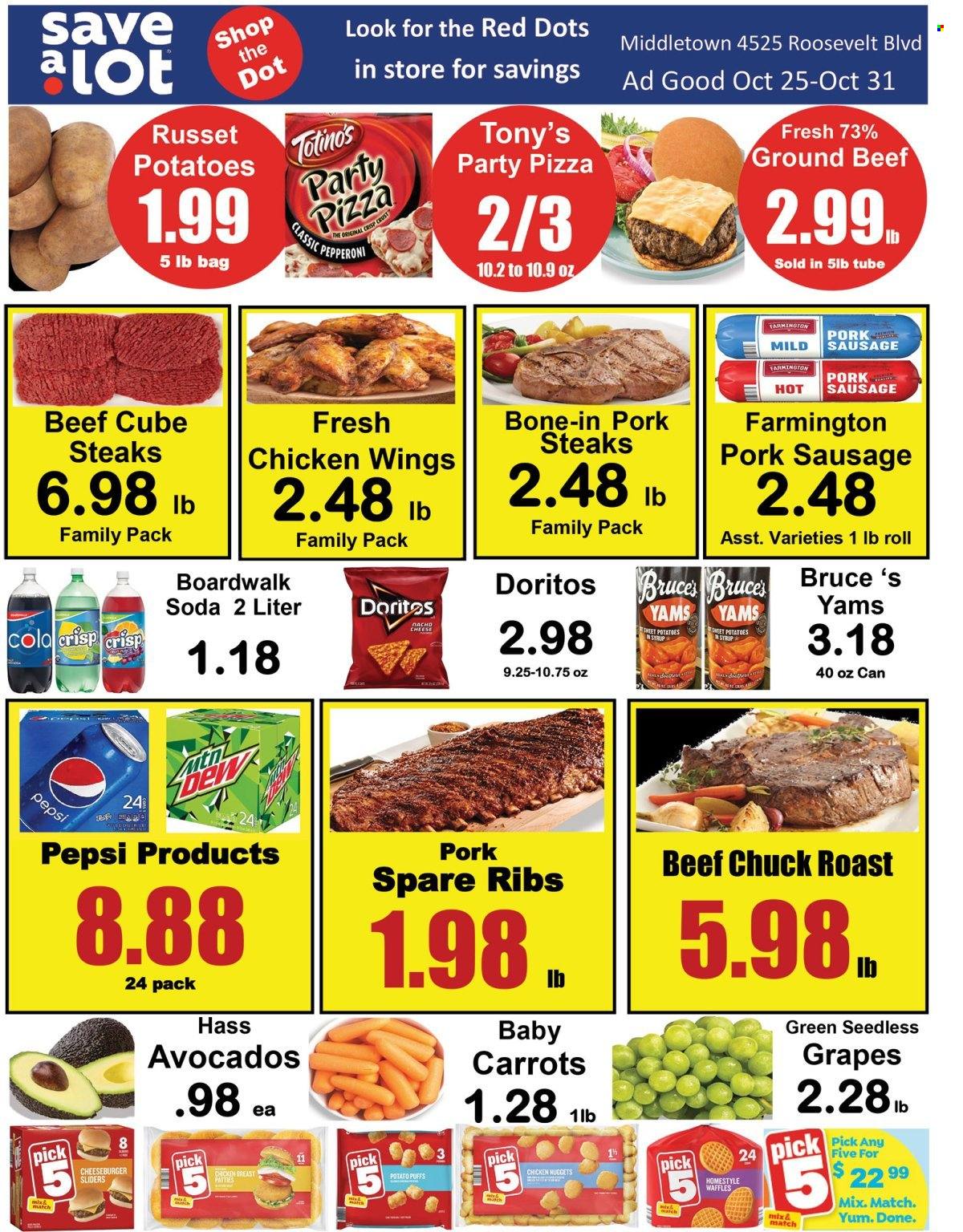Save a Lot ad - 10/25/2023 - 10/31/2023. Page 1