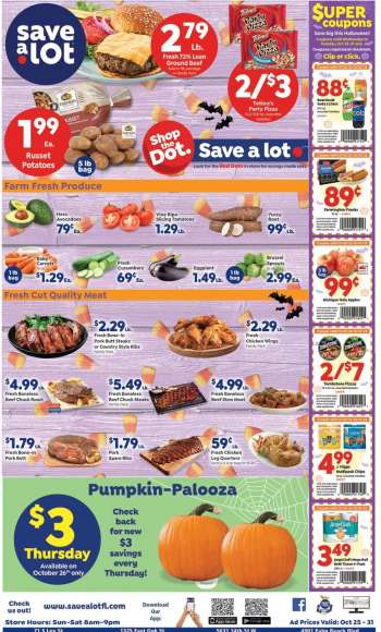 Save a Lot Flyer - 10/25/2023 - 10/31/2023.