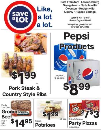 Save a Lot Flyer - 10/25/2023 - 10/31/2023.
