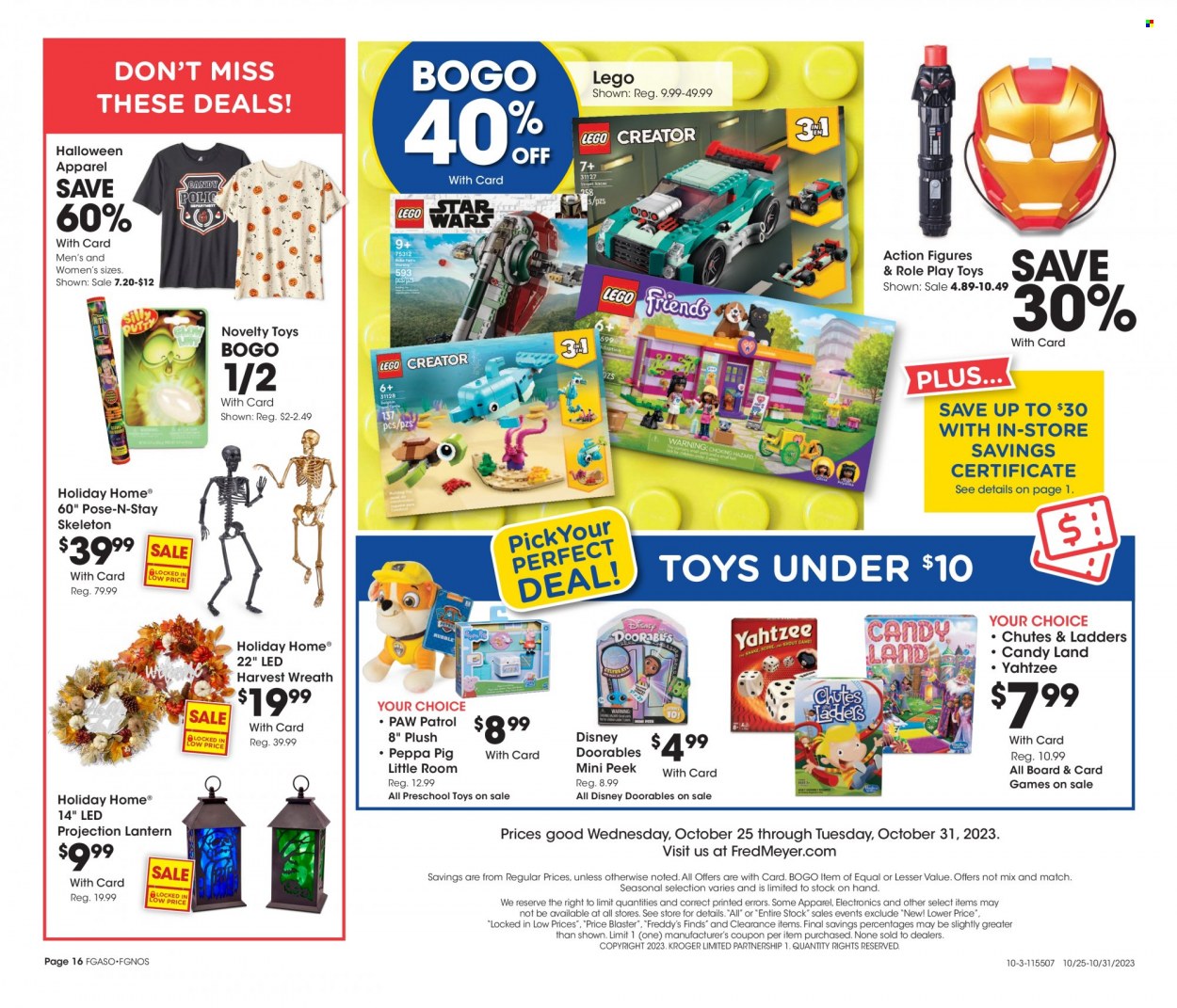 Fred Meyer ad - 10/25/2023 - 10/31/2023. Page 16