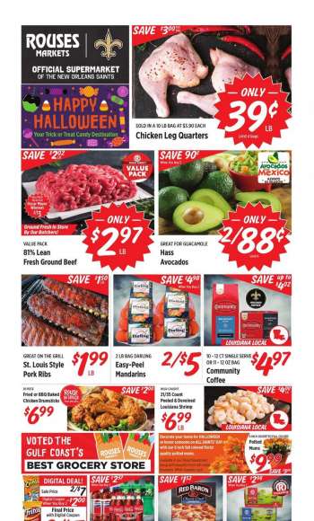 Rouses Markets Flyer - 10/25/2023 - 11/01/2023.