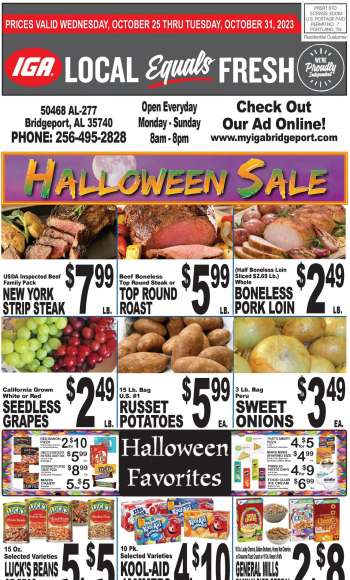 IGA Flyer - 10/25/2023 - 10/31/2023.