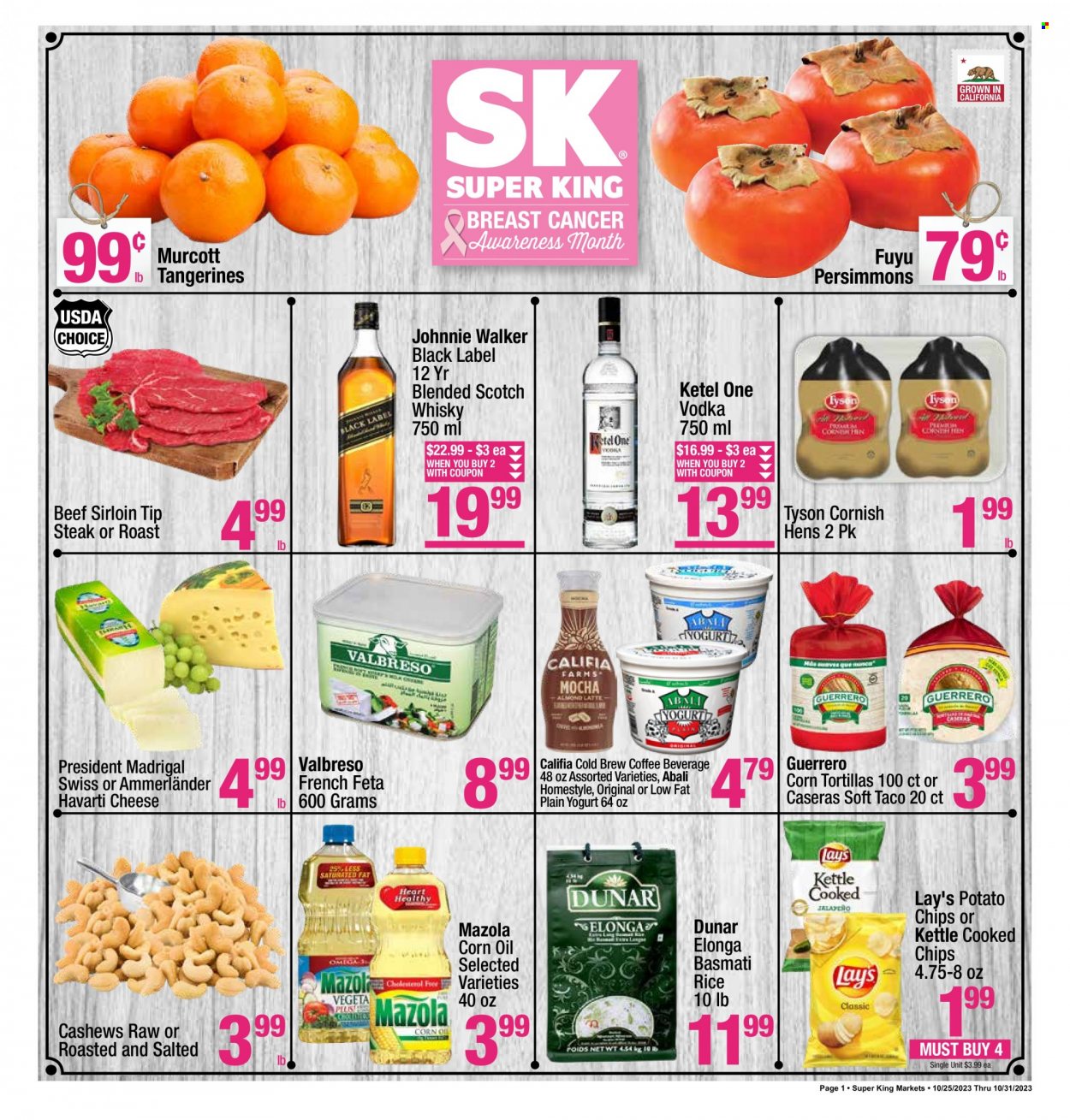 Super King Markets ad - 10/25/2023 - 10/31/2023. Page 1