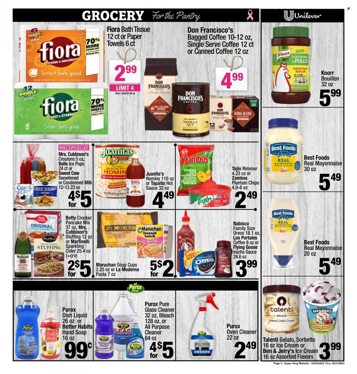 Super King Markets ad - 10/25/2023 - 10/31/2023. Page 3