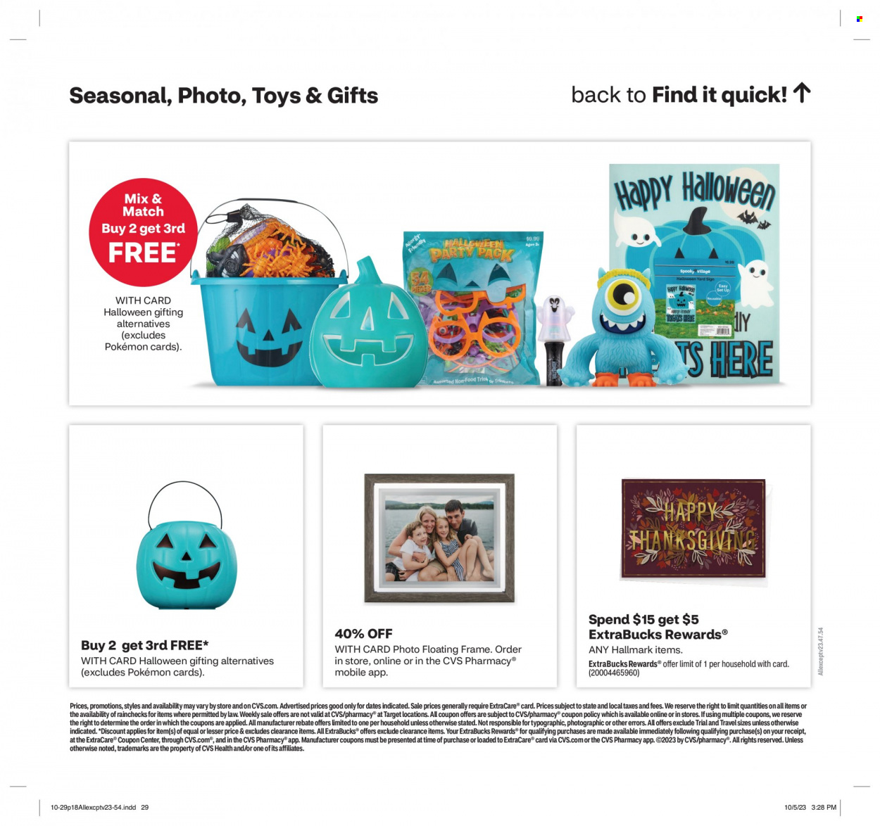CVS Pharmacy ad - 10/29/2023 - 11/04/2023. Page 19