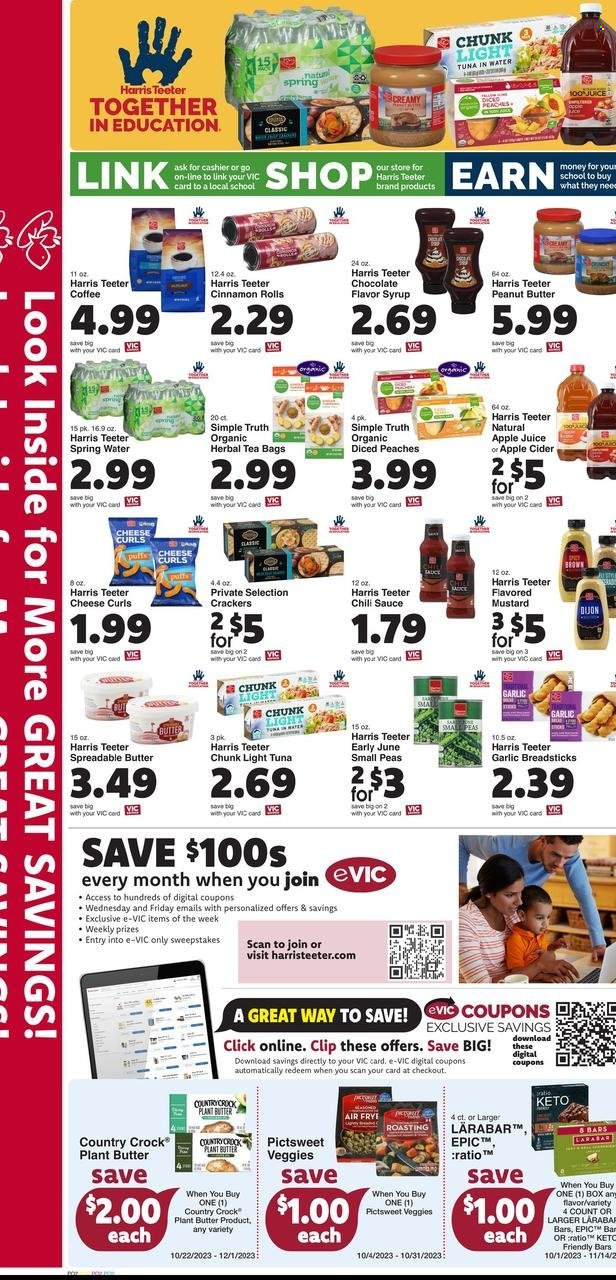 Harris Teeter ad - 10/25/2023 - 10/31/2023. Page 8