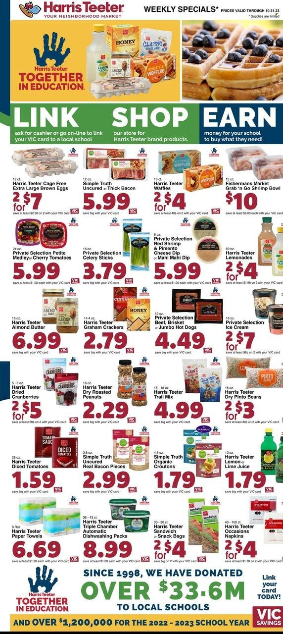 Harris Teeter ad - 10/25/2023 - 10/31/2023. Page 12