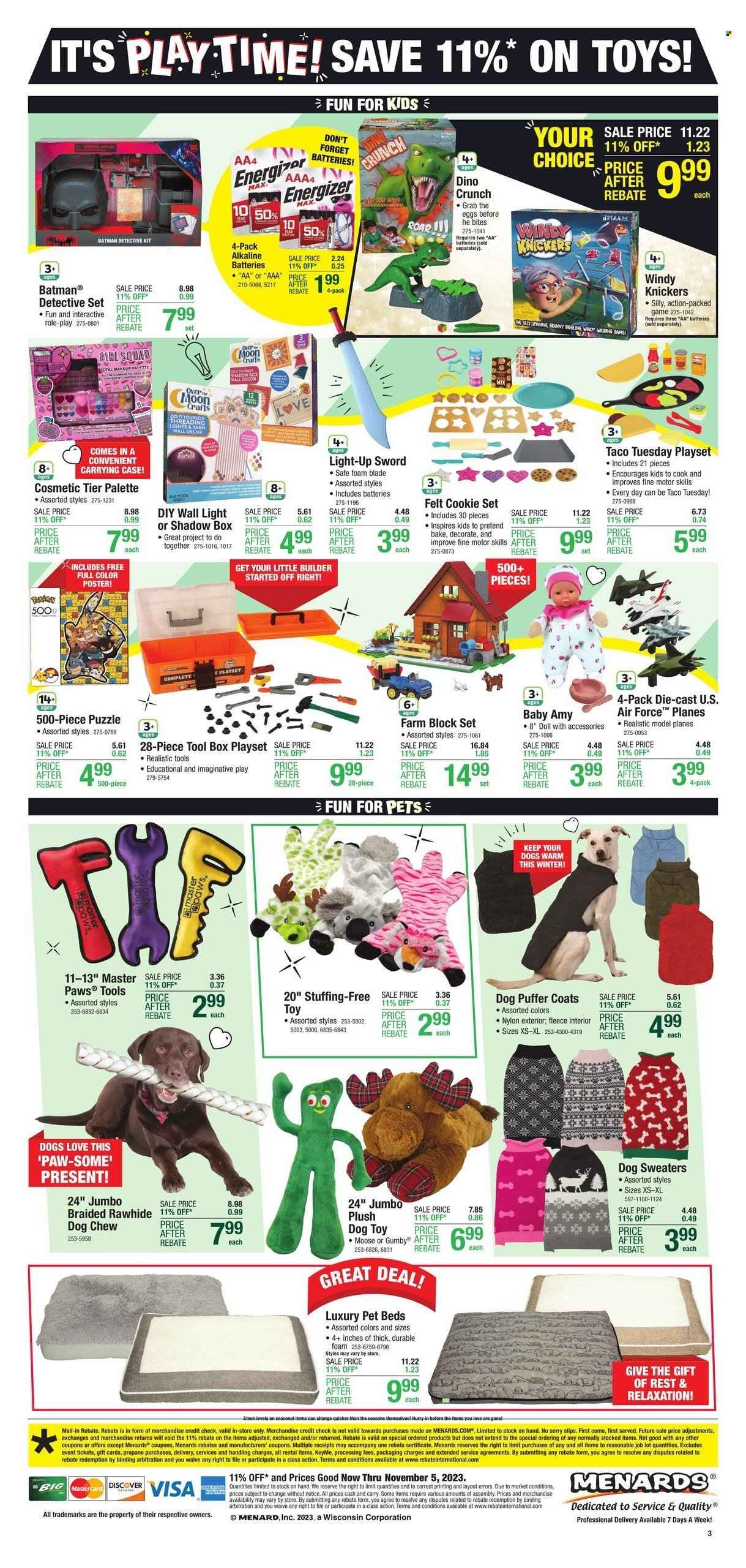 Menards ad - 10/26/2023 - 11/05/2023. Page 3