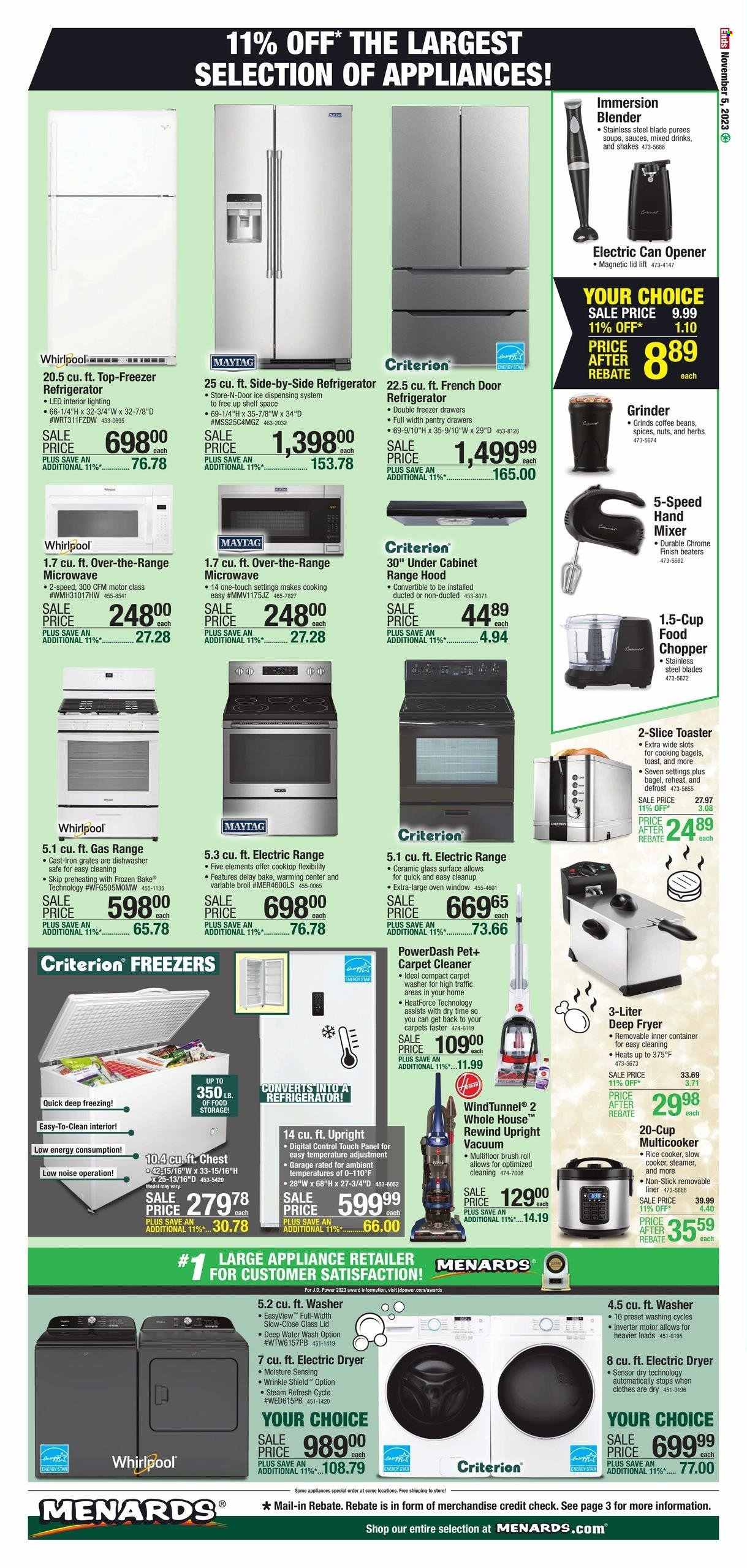 Menards ad - 10/26/2023 - 11/05/2023. Page 4